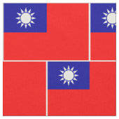 Vlag patriottisch Taiwan Stof (Close Up)