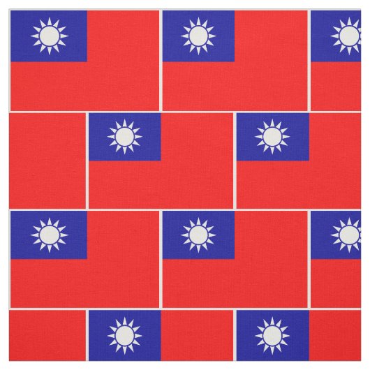Vlag patriottisch Taiwan Stof (Swatch)