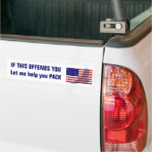 Vlag & patriottische adelaar bumpersticker (Op Truck)