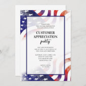 Vlag Patriottische Klanten Waarderingsfeest Kaart (Voorkant / Achterkant)