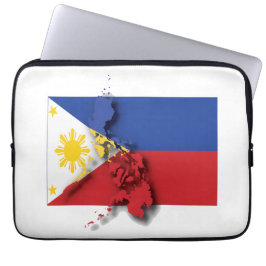 Vlag patriottische PHILIPPINES Laptop Sleeve