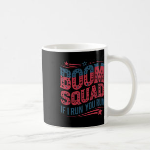 Vlag Patriottische VS 4 juli Boom Squad als ik ren Koffiemok