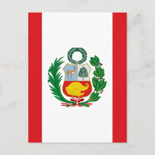 Vlag Peru Briefkaart
