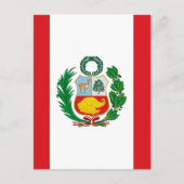 Vlag Peru Briefkaart (Voorkant)