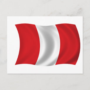 Vlag Peru Briefkaart