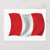Vlag Peru Briefkaart (Voorkant)