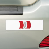 Vlag Peru Bumpersticker (Op auto)