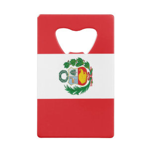 Vlag Peru Creditkaart Flessenopener
