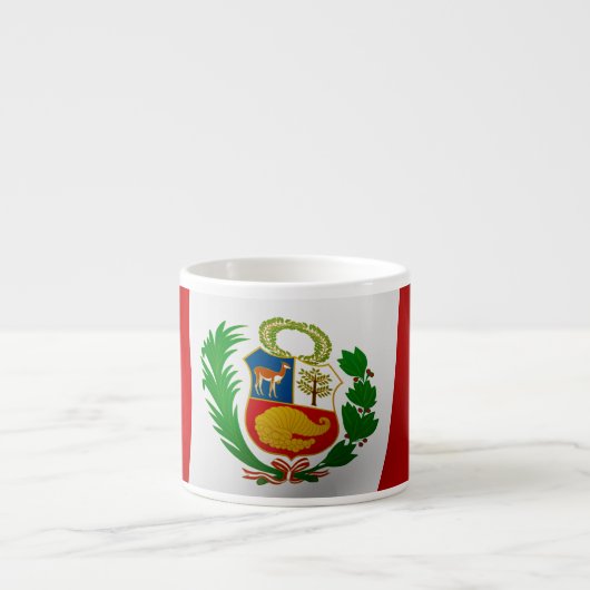 Vlag Peru Espresso Kop (Voorkant)