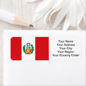 Vlag Peru Etiket (Insitu)