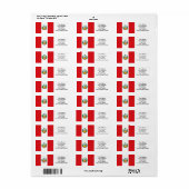 Vlag Peru Etiket (Full Sheet)