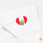 Vlag Peru Hart Sticker (Envelop)