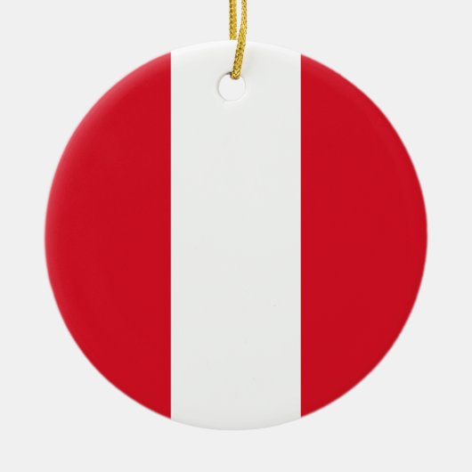 Vlag Peru Keramisch Ornament (Voorkant)