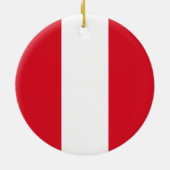 Vlag Peru Keramisch Ornament (Achterkant)