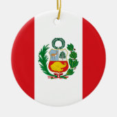 Vlag Peru Keramisch Ornament (Voorkant)
