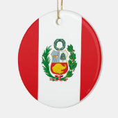 Vlag Peru Keramisch Ornament (Links)