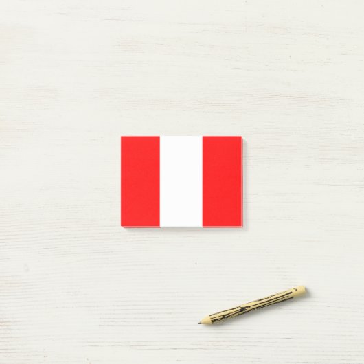 Vlag Peru Post-it® Notes (Op bureau)