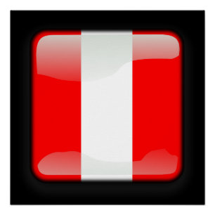 Vlag Peru Poster