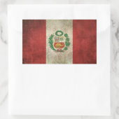 vlag Peru Rechthoekige Sticker (Tas)