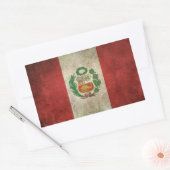 vlag Peru Rechthoekige Sticker (Envelop)