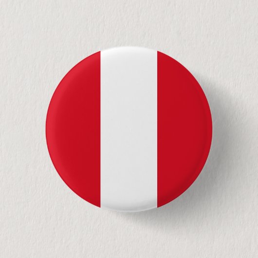 Vlag Peru Ronde Button 3,2 Cm (Voorkant)