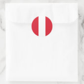 Vlag Peru Ronde Sticker (Tas)