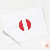 Vlag Peru Ronde Sticker (Envelop)