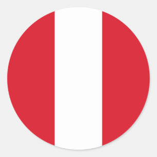 Vlag Peru Ronde Sticker