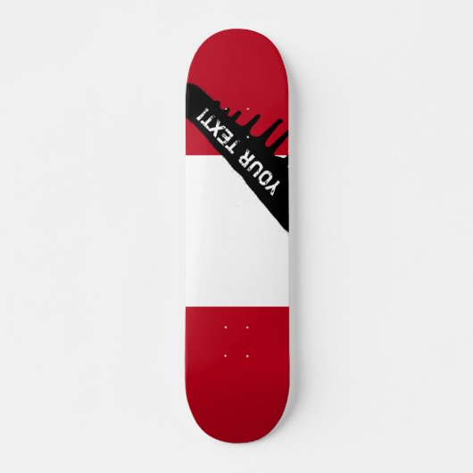 Vlag Peru Skateboard (Voorkant)
