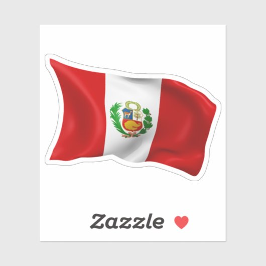 Vlag Peru Sticker (Vel)