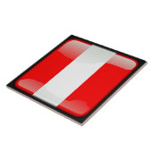 Vlag Peru Tegeltje (Zijkant)
