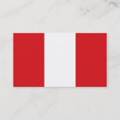 Vlag Peru-Visitekaartjes Visitekaartje (Achterkant)
