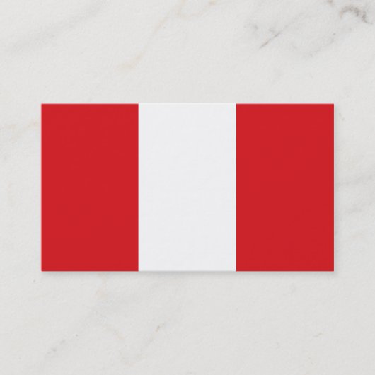 Vlag Peru-Visitekaartjes Visitekaartje (Voorkant)
