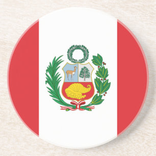 Vlag Peru Zandsteen Onderzetter