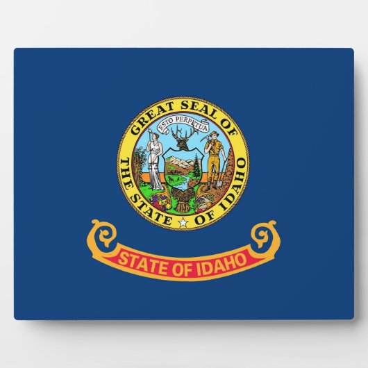 Vlag Plaque Idaho State Fotoplaat (Voorkant)