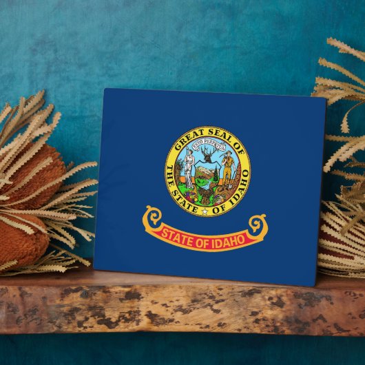 Vlag Plaque Idaho State Fotoplaat (Zijkant)