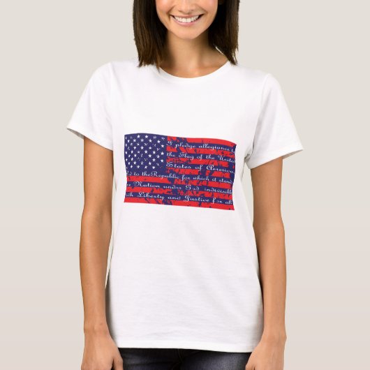 Vlag-pledge T-shirt (Voorkant)