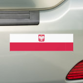 vlag Polen/Polen/Polen Bumpersticker (Op auto)