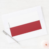 vlag Polen Rechthoekige Sticker (Envelop)