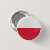 vlag Polen Ronde pictogrammen Button 3,2 Cm (Voorkant /achterkant)