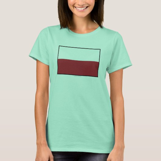 vlag Polen T-shirt (Voorkant)