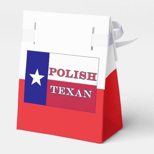 vlag Poolse Texaanse Texas Bedankdoosjes (Achterkant)