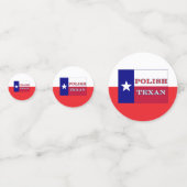 vlag Poolse Texaanse Texas Confetti (Achterkanten)