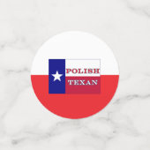 vlag Poolse Texaanse Texas Confetti (Kleine voorkant)
