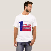 vlag Poolse Texaanse Texas T-shirt (Voorkant volledig)