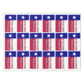 vlag Poolse Texaanse Texas Tafelkleed (Voorkant (Horizontaal))
