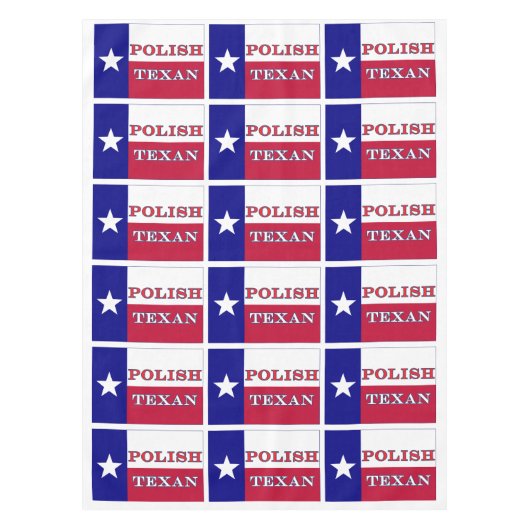 vlag Poolse Texaanse Texas Tafelkleed (Voorkant)