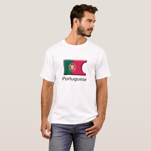Vlag Portugal 1 T-shirt (Voorkant volledig)