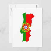 vlag Portugal Briefkaart (Voorkant / Achterkant)
