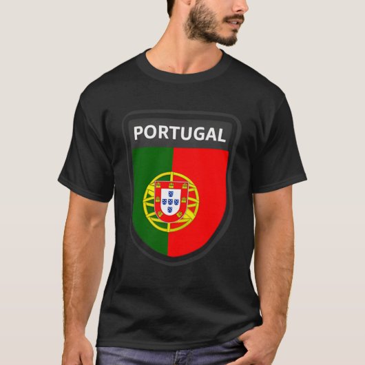 Vlag Portugal T-shirt (Voorkant)